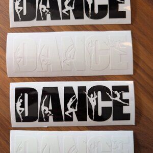 *4 for $15* Dance UV DTF stickers